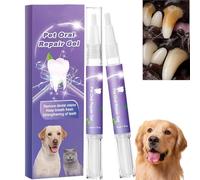 2PCS Pet Oral Cleaning Gel,Pet Oral Restorative Gel,Advanced Dog Teeth Cleaning Pen Set with Whitening & Tartar Control,Advanced Dental Care G/el for Tartar Removal,Fresh Breath Or/al Care Solution