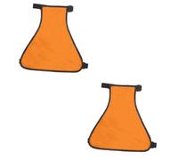2pcs Pet Rain Jacket Pet Waterproof Clothes Dog Rain Hoodie Dog Rain Coat Pet Raincoat Pet Rain Cloth (Orangex2pcs Mx2pcs)