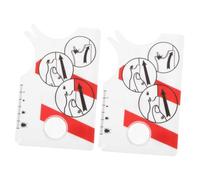 2pcs Pet Removal Tool Pet Health Outdoor Magnifying Glasses Dog Grooming Detective Kit Portable Outdoor Magnifier Magnifier Outdoor Plastic White