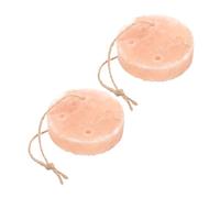 2pcs Pet Saline Salt Brick Blocks Salt Blocks on Rope Practical Rabbit Salt Animals Lick Salt Rabbit Salt Supply Salt Licking Block Salt Blocks Pendant Pink Mineral Saline