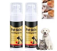 2PCS Pet Skin Soothing Spray,Cat and Dog Wound Treatment,Pet Skin Treatment Spray,Itch Relief Sprays & Hot Spot Treatment,Soothing Solution for Dry Itchy Pet Skin,Effective Dog Itchy Skin Relief