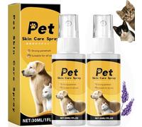 2PCS Pet Skin Treatment Spray,Dog Itchy Skin Relief,Antisep/tic Spray for Dog & Cat,Itchy Dog Skin Relief,Antise/ptic Spray for Wounds,Cat & Dog Treatment Dry Skin Repair,Pet Corrector Spray for Dog