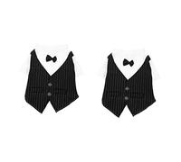 2pcs Pet Suit Dog Vest Wedding Ties for Boys Dog Outfit Dresses for a Wedding Dog Formal Dress Formal Dog Tie Dog Clothe