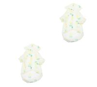 2pcs Pet Sun Protection Clothing Breathable Dog Clothes Dog Summer Clothes Pet Supply Dog Sun- Hoodie Pet Summer Apparel (Ax2pcs Lx2pcs)