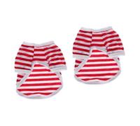 2pcs Pet Vest Pet Dog Vest Spring and Summer Vest Stripe Warm Tip Dog t Shirts for Small Dogs Simple Dog Vest Gentle Dog