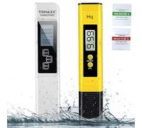 2Pcs PH Meter, TDS Meter Combo, Pool Water Test Kit, 0.05ph High Accuracy pH Tester +/- 2% Readout Accuracy Test Pen Portable for Household Drinking Water, Pool, Hydroponics, Aquarium