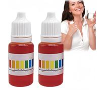 2PCS PH Test Kit,Liquid PH Tester & Meter Drops Solution for Water,Aquarium,Fish Tank - Accurate Water Testing Kit with PH Calibration Buffer Solution,Bottles for Freshwater & Ponds,2x10ml