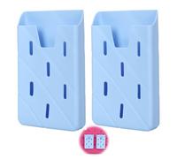 2pcs Phone Holder for Bogg Bag, Silicone Cell Phone Case Holder Smartphone Holders Inserts Accessories for All Bog & Simply Southern Beach boog Bags Charms Attachments (Blue)