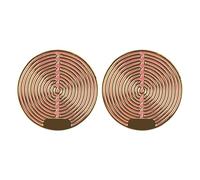 2Pcs Phone Radiation Protection Stickers,Protection Cell Phone Stickers emf Blocker Sticker,Electromagnetic Quantum Anti Radiation for CellPhone Electronics Laptops Tablets(Gold)