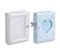 2Pcs Photocard Binder Katseye Photocards Photocard Holder Kpop Photocard Binder Pocket Card Binder Small Photo Album for Travel Ticket Pokemon Card Kpop Card Collection Daily Use