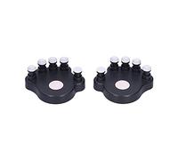2Pcs Piano Finger Trainers, ABS Silicone Material, Non Slip Design for Beginners, Standard Five Finger Spacing, Practice with Both Hands, Musical Instrument Accessories, Black