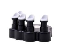 2pcs Piano Hand Corrector for Beginners Black ABS Silicone | Anti folding support, helps build muscle memory, supports motor skills, prevents bad habits