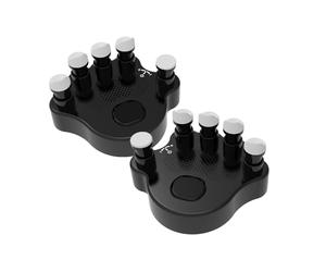 2Pcs Piano Hand Trainer, Piano Finger Exerciser Hand Shape Corrector for Beginner (Black)