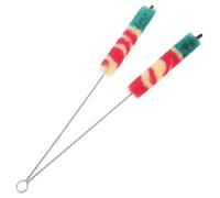 2pcs Piccolo Cleaning Brush Portable Cotton Thread Metal Care Tool