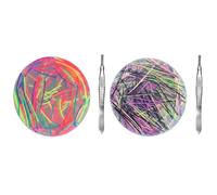 2Pcs Picky Pad Skin Picking Fidget Toys for Stress Relief Reusable Picky Pad Kit with 2 Stainless Steel Tweezers Realistic Texture Fidgets for Adults & Kids to Improve Focus and Calm (SETC)