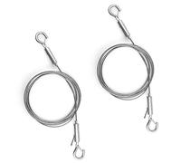 2pcs Picture Hanging Wire Heavy Duty with Hook, 6.56ft x 0.06 Inch Adjustable Mirror Hanging Wire Kit Sturdy Stainless Steel Picture Hanging Cord Photo Frame Metal Hanging Rope for Holding Up to 53lbs