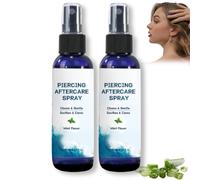 2PCS Piercing Aftercare Spray - Piercing Cleaning Solution. Gentle Soothing Mist for Daily Healing & Bump Protection, Suitable For Ears, Nose, Tongue, Navel,Ear Care Mist 60ml