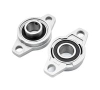 2pcs Pillow Block Bearing KP08 KP000 KP001 KP002 KP003 KFL 08 000 001 002 003 004-8mm to 20mm Mounted Bearings for Smooth Motion(KFL003 17mm)