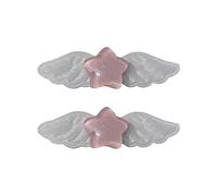 2pcs Pills Star Hairpins Hair Duckbill Clip Sweet, 2 hearts, 2 hearts C