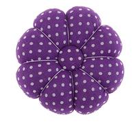 2Pcs Pin Cushion,Wrist Pin Cushion,Floral Pumpkin Design Storage Pins Pillow,Needle Holder,Needlework Sewing Supplies (Purple)