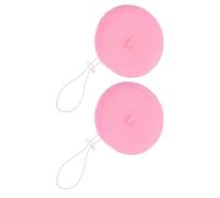 2pcs Pink Cartoon Beret for Small Dogs and Cats 13cm Wool Yarn | Elastic Fitted Outline, Lightweight Year Wear, Outdoor Strolls, Themed Portrait Shooting Sessions
