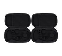 2pcs Pink EVA Stethoscope Storage Case with Hard Shell and Zipper | Protective Pouch, Separate Compartments, Wide Opening, Moisture Resistance, for Paramedics and Clinicians