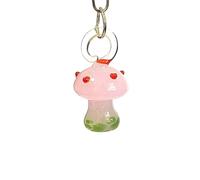 2PCS Pink Glass Charms, Cute Candy & Shape Pendants for DIY Crafts, Christmas and Easter Ornaments (1.8-3cm)