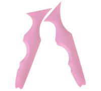 2pcs Pink Silicone Angled Eyeliner Stencils Makeup Guide Tool | Reusable Smooth Surface, Helps Eyeshadow Application and Smudge Prevention, for Eyelids and Lips Daily Use