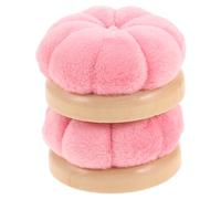 2pcs Pink Velvet Pumpkin Pin Cushion for Sewing Needle Holder