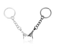 2PCS Pinky Promise Keychain Set, Couples Matching Keyrings for Anniversaries, Valentine’s Day & Weddings Funny Gesture Key Rings for Girlfriend, Boyfriend, Best Friends