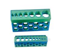 2Pcs Pipe Drilling Guide, Precision Pipe Drilling Jig, Handheld Drill Guide Jig, Guide Centers The Drill Bit On The Cylinder for Accurate Hole Boring and Woodworking, 9.3×3.4×2.5cm/11×7×4.7cm