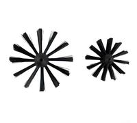 2PCS Pipe Inner Wall Cleaning Brushes, Chimney Brush, 100+150mm Dryer Vent Cleaning Brush, Chimney Lint Remover Bristle Head Nylon