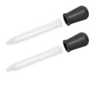 2pcs Pipettes Dropper, 5ml Silicone Liquid Pipette with Big Rubber Caps, Lab Pipettes Dropper for Scientific Experiments, Paint Dripping, Food Decoration, Essential Oils(black)