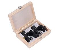2Pcs Planer Setting, with A Pair of Adjustable Magnets Accurate Positioning Jointer High Carbon Steel Jig Setter for Woodworking Tool with Wooden Box