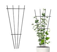 2PCS Plant Support Stakes Metal Trellis For Potted Climbing Plants, Plant Support Frame For Garden Flowers Vine Ivy Tomato Peony Monstera Hydrangeas Roses Vegetables