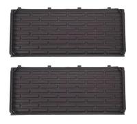2pcs Planter Box Side Panels 15.75x5.91 Inch Rectangular Accessories | Integrated Clips, Reinforced Construction, Rounded Smooth Edges, Preset Holes, Coffee Colour, for Indoor Balcony Gardening