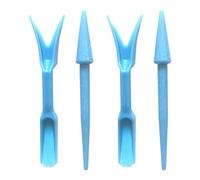 2Pcs Planters Digging Tool, Seedling Lifter, Plastic Garden Hand Seedling Tool Set, Transplanting Tool, Gardening Tool, Loosening Soil, Soil Puncher, Planting Tool for Garden Greenhouse (Blue)