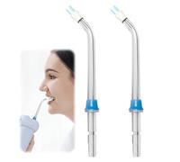 2PCS Plaque Seeker Classic Tip Replacement Tips Cleaning Tooth Implants Crowns and Bridges for use with WP-450 WP-100 WP-560 WP-562 WP-670 WP-672 Etc. Water Flossers Other Oral Irrigators(PS-100E)