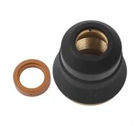 2PCS Plasma Cutting Consumables Kit, Torch Shield Cap & Swirl Ring for IPT-45/IPT-60/IPT-40, Compatible with 45A Cutter, Replaces 60389 60028
