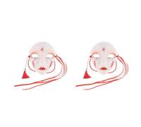 2pcs Plastic Ancient China Style Full Face Mask for Masquerade Party