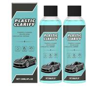 2PCS Plastic Clarify for Cars, 120ML Plastic Clarify,Car Plastic Restorer,Auto Plastics Clarify for Interiors Cleaner,Car Plastic Restorer Black, Car Interior Plastic Cleaner.