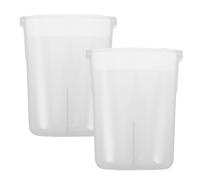 2pcs Plastic Condensation Water Collector Cup for Electric Rice Cooker | PP Replacement Part, See through Design, Drip Catcher Fit, Kitchen Meal Prep Use