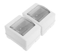 2pcs Plastic Distribution Protection Box with Window | Compact Structure, Multicircuit Protection, Impactresistant Design, Suitable for Indoor and Outdoor Use