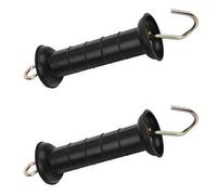 2PCS Plastic Electric Fence Gate Handle, Fence Spring Gate Handle, Plastic Corner Clamp Insulator, Livestock Grip Bar Breeding Ranch Grip Handle for Insulation Insulator Agricultural Fencing