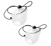 2PCS Plastic Eye Shield Ventilated Eye Patches After Cataract Surgery 9-Hole Protective Plastic Eye Shields with Adjustable Strap Eye Care Accessories for Adults After Surgery and Eye Protection Clear