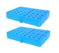 2pcs Plastic Floor Pallets for Storage Grid Pads with Ventilation Heavy-Duty Industrial Platform