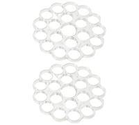 2pcs Plastic Flower Stem Organizer Vase Insert for Easy Arrangements | Blossom Grid, Bouquet Maker Tool, Simple Ikebana Tool, Home Decor Flower Arranger, Reusable Use