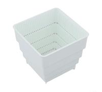 2pcs plastic flowerpots with breathable design and drainage holes healthy root growth and moisture management (10cm white)