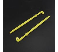 2Pcs Plastic Fly Fishing Loop Tyer Hook Remover Tool 15.1cm For Tying Hair Rigs And Removing Deeply Hooked Fish(2PCS Yellow)