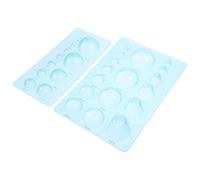 2pcs Plastic Half Ball Clay Molds Mini, for DIY Crafting Projects